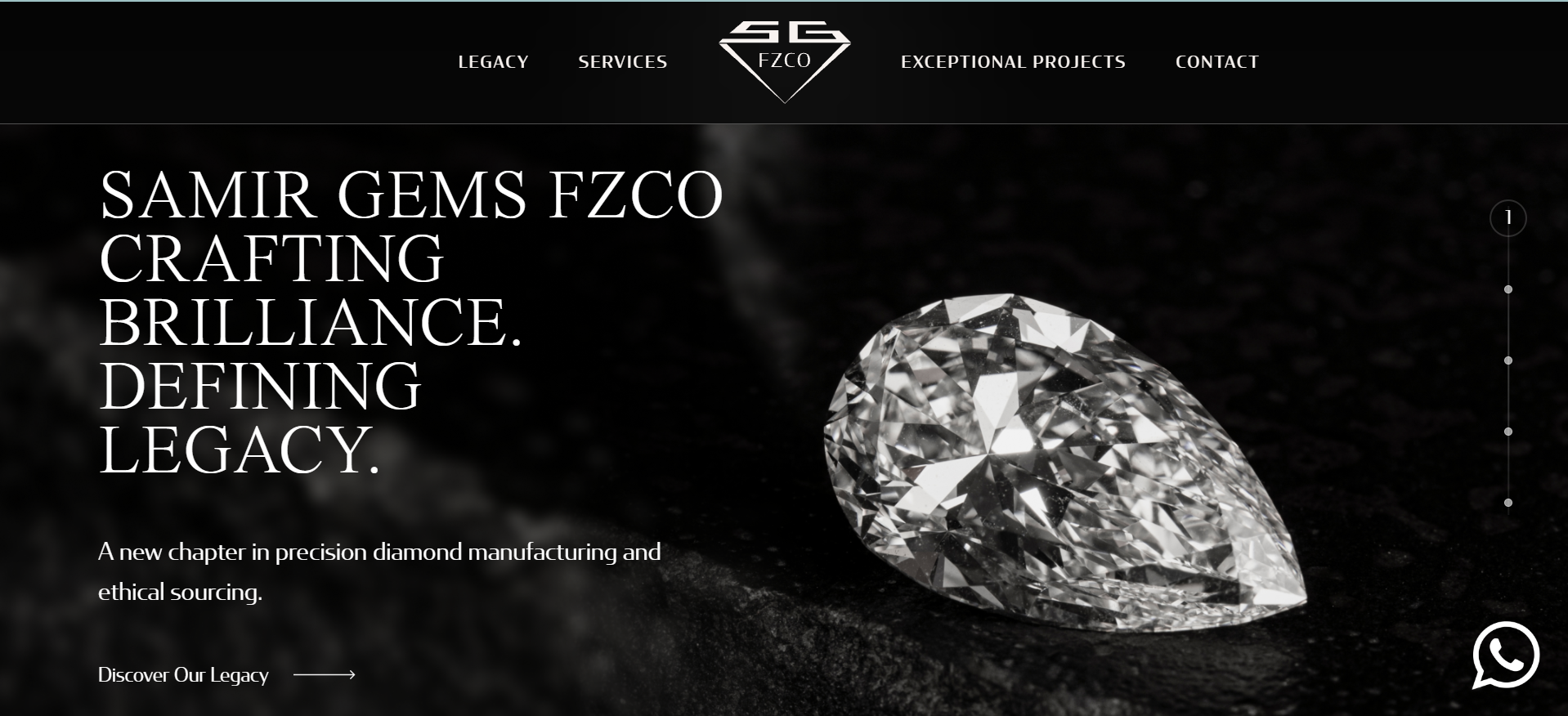 Samir Gems FZCO corporate website